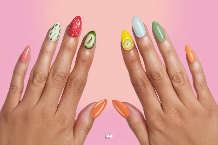 Fun Fruit Nails For Summers