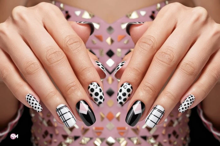 Geometric Nail Art